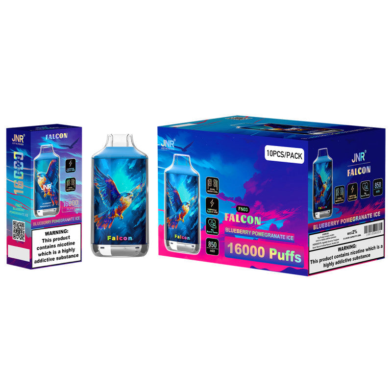 Puff 16000 Falcon Blueberry Pomegranate Ice - PACK 10