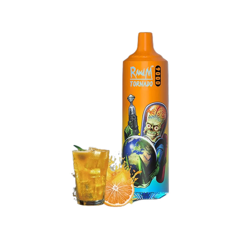 Puff 9000 RandM Tornado Orange Soda - PACK 10